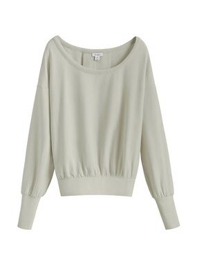 Cuyana French terry sage green sweatshirt top size XSmall